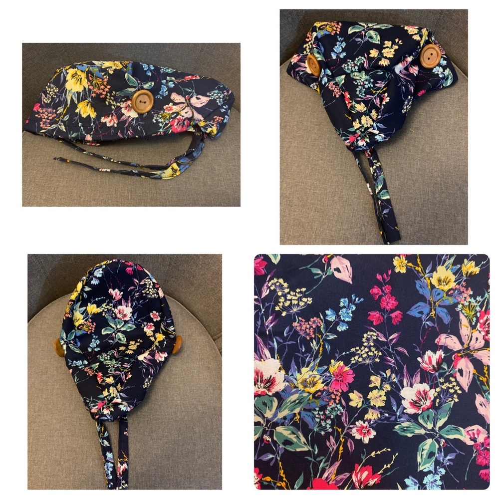 High Quality Fitted Scrub Cap with Buttons